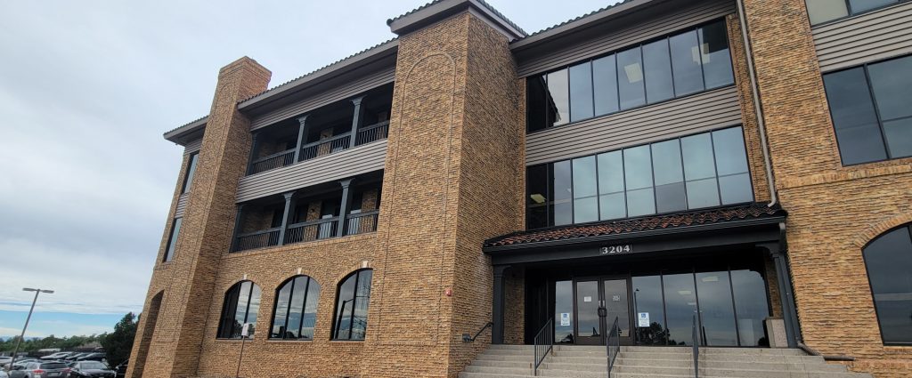 Exterior view of the WISDOM Management office building in Colorado Springs.